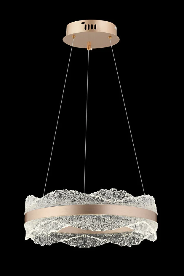 Titanic 40'lık Rose Gold Kumandalı 3 Renk Lüx Led Modern Ledli Avize